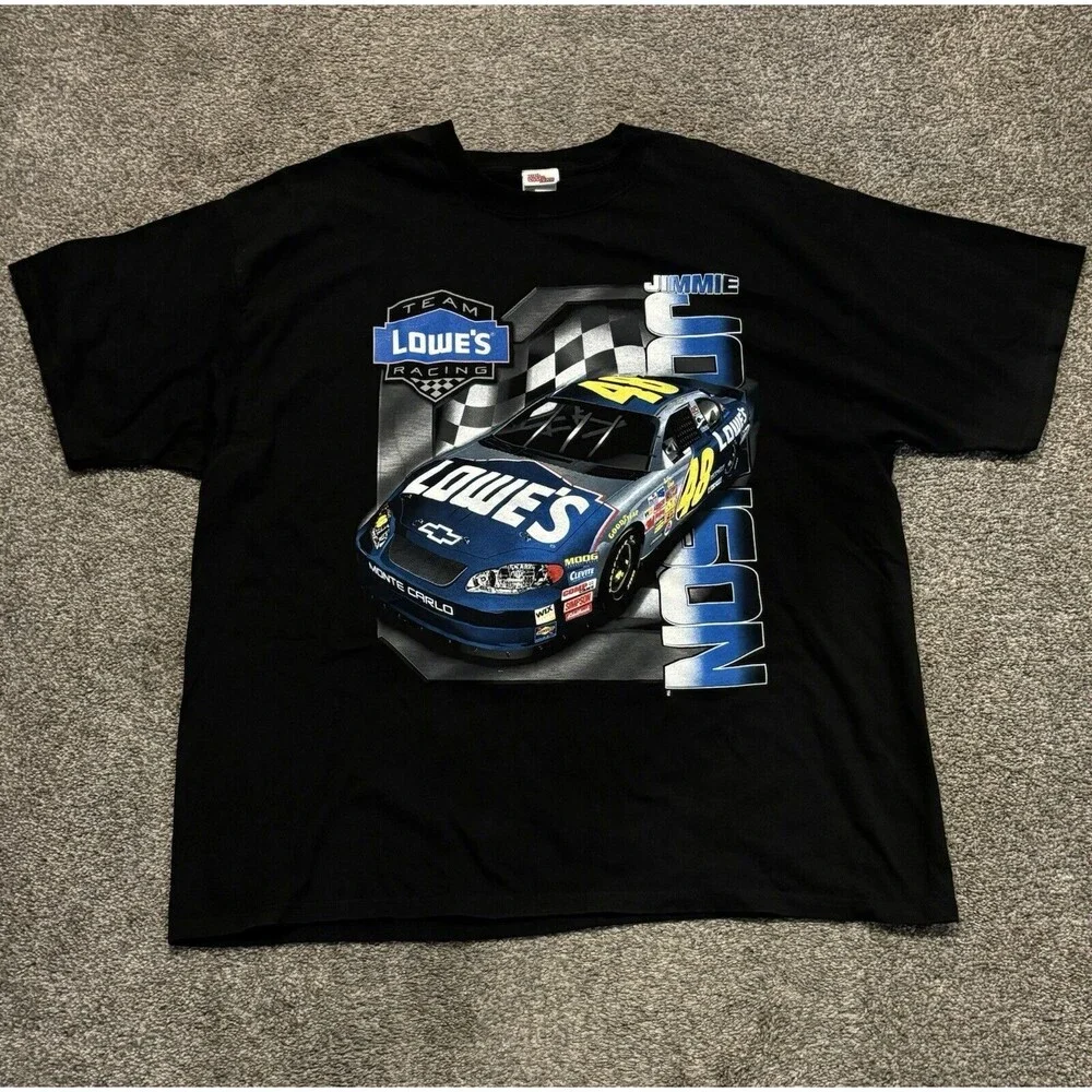 VINTAGE 2004 JIMMY JOHNSON #48 LOWES‎ NASCAR RACING CHAMPIONS T-SHIRT XL
